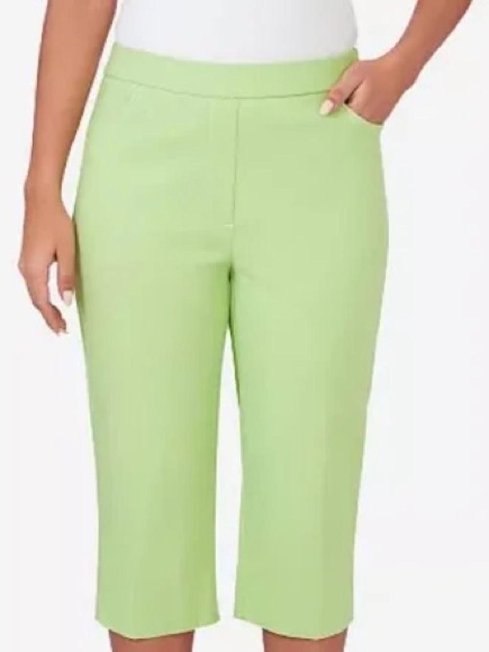 Alfred stunner: 18, Women’s Pull-On Crop Pants - Lime green Green